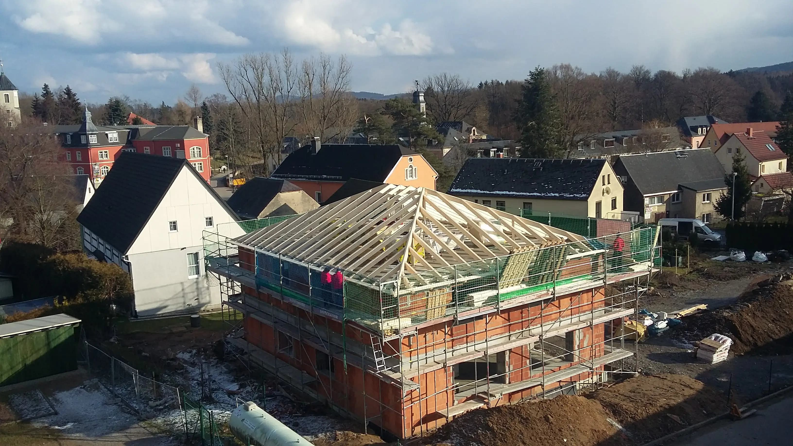 Bild einer Individualbau Dresden Baustelle